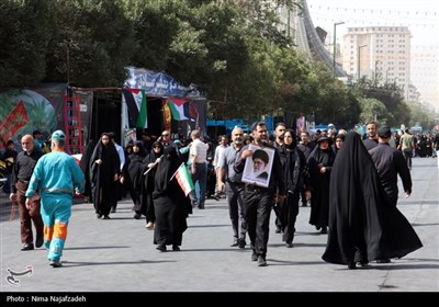 مراسم جاماندگان اربعین حسینی در زنجان و مشهد