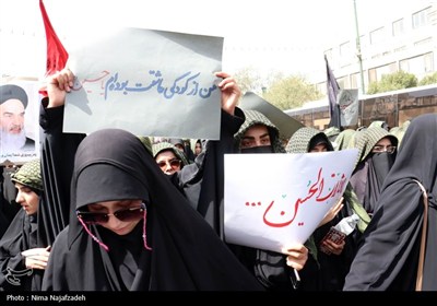 مراسم جاماندگان اربعین حسینی در زنجان و مشهد