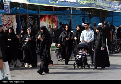 مراسم جاماندگان اربعین حسینی در زنجان و مشهد