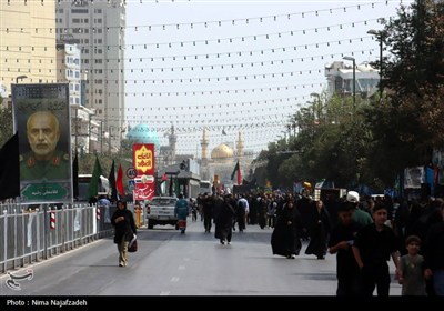 مراسم جاماندگان اربعین حسینی در زنجان و مشهد