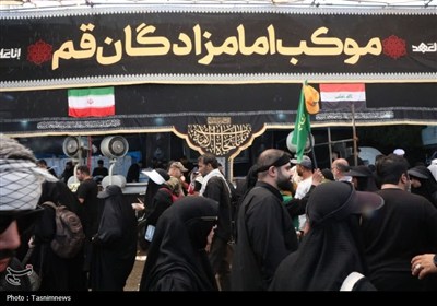 موكب،قم،وعده،امامزادگان،شام،توزيع،فعاليت،ادامه