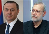 گفتگوی دبیر شورای امنیت ارمنستان با لاریجانی