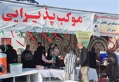 پذیرایی روزانه از ‌3 هزار زائر پیاده رضوی در موکب بچه‌مسجدی‌های شیروان‌