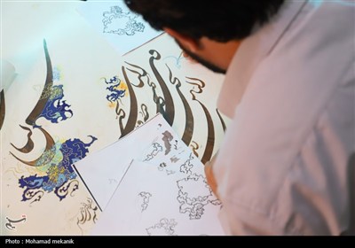تلفیق رنگ‌های بهشتی در تابلوهای&#160; شاگرد استاد فرشچیان