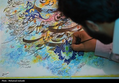 تلفیق رنگ‌های بهشتی در تابلوهای&#160; شاگرد استاد فرشچیان