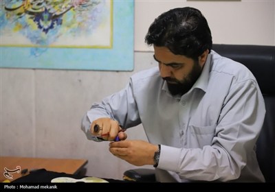 تلفیق رنگ‌های بهشتی در تابلوهای&#160; شاگرد استاد فرشچیان
