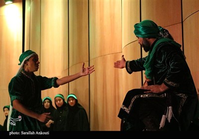اجرای نمایش آیینی در تالار فرهنگ و هنر کرمان