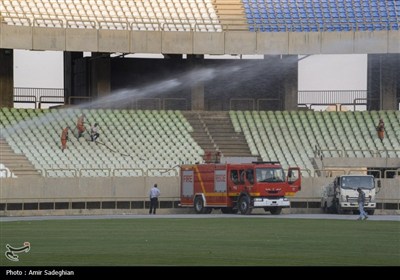آخرین وضعیت ورزشگاه پارس شیراز قبل از شروع بازیهای لیگ برتر