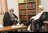 دیدار رئیس دفتر مقام معظم رهبری با آیت‌الله سبحانی