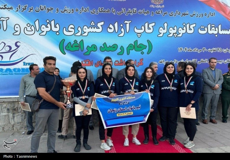 مقام سومی قایقرانان دختر زنجانی در کشور