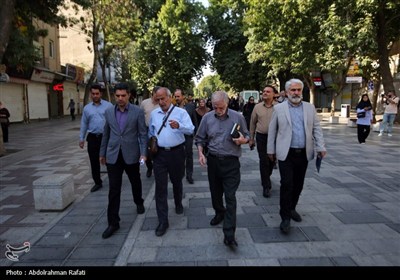 بازدید خبرنگاران از پروژه های عمرانی شهرداری همدان