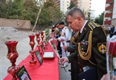ادای احترام وابستگان نظامی خارجی به شهدای شهرک شهید چمران