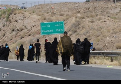 همزمان با شهادت حضرت زهرا(س) ورود بیش از 2500 زائر پیاده به مشهد