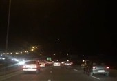 ترافیک شبانه محور تهران ـ مشهد در محدوده استان سمنان نیمه‌سنگین گزارش شد