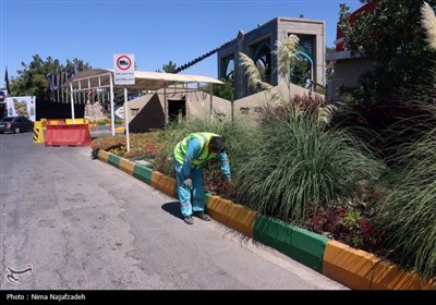 پاکسازی محورهای ورودی مشهد برای استقبال از زائران پیاده