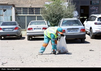 پاکسازی محورهای ورودی مشهد برای استقبال از زائران پیاده