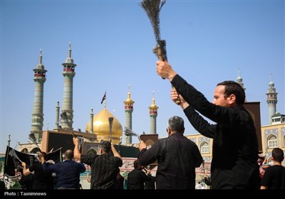 حرم حضرت معصومه(س) در سوگ پیامبر اکرم(ص) و امام حسن(ع)