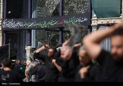 حرم حضرت معصومه(س) در سوگ پیامبر اکرم(ص) و امام حسن(ع)