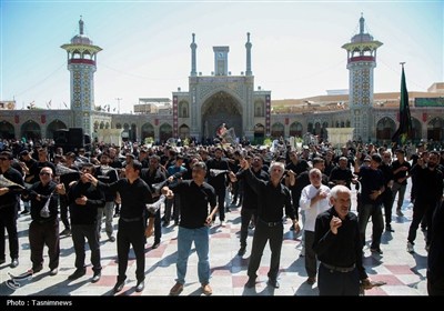 حرم حضرت معصومه(س) در سوگ پیامبر اکرم(ص) و امام حسن(ع)