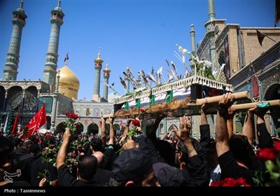 حرم حضرت معصومه(س) در سوگ پیامبر اکرم(ص) و امام حسن(ع)