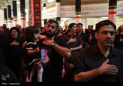 عزاداری 28 صفر در حرم بانوی کرامت