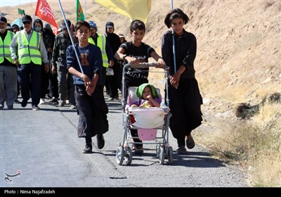 زائران رضوی در جاده امام رضا (ع)