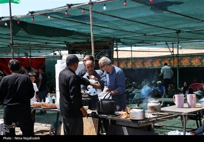 زائران رضوی در جاده امام رضا (ع)