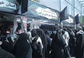 حضور جهادگران و سنگرسازان بیسنگر در پذیرایی از زائران امام رضا(ع)