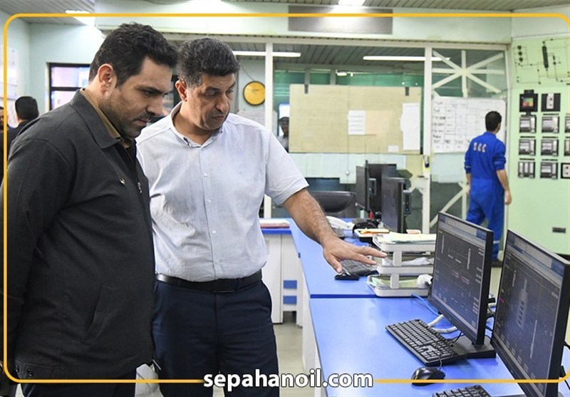 نظارت مدیر‌عامل شرکت نفت سپاهان بر روند اجرای پروژه‌های کلیدی شرکت
