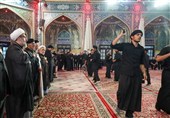 حضور دستهجات حسینی تبریز در حرم رضوی به مناسبت 28 صفر