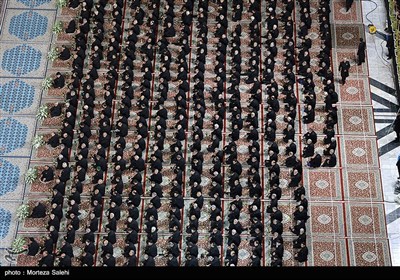 آیین خطبه خوانی شب شهادت امام رضا(ع) در حرم مطهر رضوی