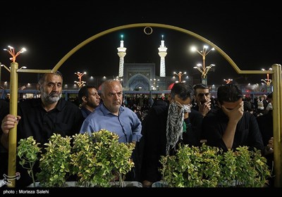 آیین خطبه خوانی شب شهادت امام رضا(ع) در حرم مطهر رضوی