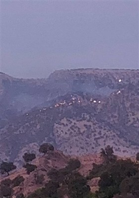 کوه شره در آتش