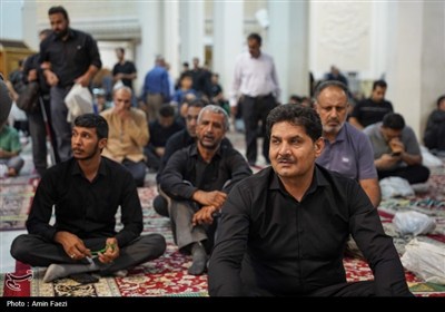 حرم مطهر شاهچراغ (ع) در سوگ امام رضا (ع) غرق در ماتم و عزا شد
