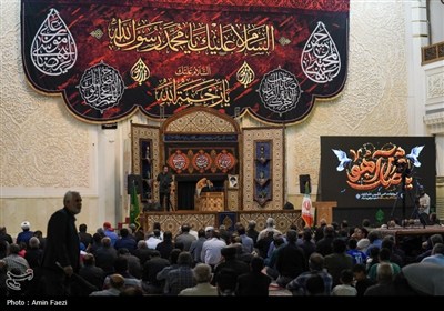 حرم مطهر شاهچراغ (ع) در سوگ امام رضا (ع) غرق در ماتم و عزا شد