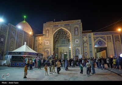 حرم مطهر شاهچراغ (ع) در سوگ امام رضا (ع) غرق در ماتم و عزا شد