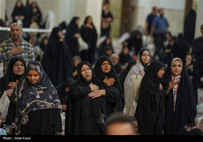 حرم مطهر شاهچراغ (ع) در سوگ امام رضا (ع) غرق در ماتم و عزا شد