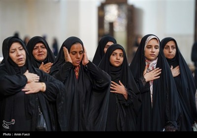 حرم مطهر شاهچراغ (ع) در سوگ امام رضا (ع) غرق در ماتم و عزا شد