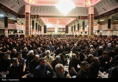 عزاداری زائران حرم خواهر خورشید هشتم در سوگ امام رئوف