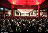 عزاداری زائران حرم خواهر خورشید هشتم در سوگ امام رئوف