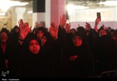 عزاداری زائران حرم خواهر خورشید هشتم در سوگ امام رئوف