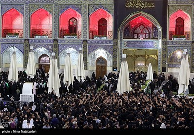 حال و هوای حرم مطهر رضوی در شب شهادت امام رضا(ع)