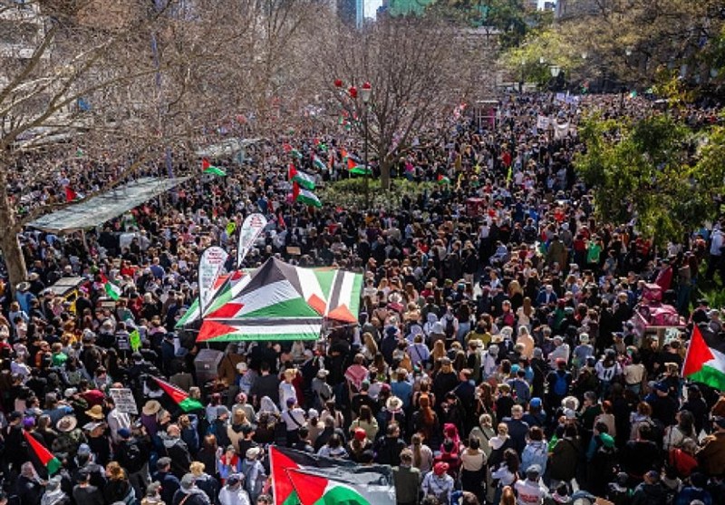 350 ألف متظاهر فی أسترالیا یطالبون بوقف حرب الإبادة ومعاقبة إسرائیل