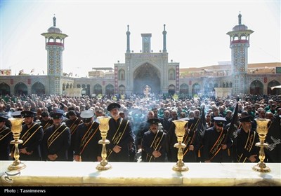 دسته عزای خادمان کریمه اهل بیت(س) در روز شهادت امام رضا(ع)