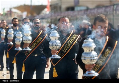 دسته عزای خادمان کریمه اهل بیت(س) در روز شهادت امام رضا(ع)