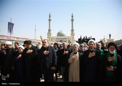 دسته عزای خادمان کریمه اهل بیت(س) در روز شهادت امام رضا(ع)