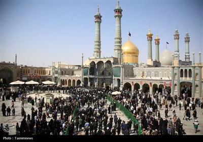 دسته عزای خادمان کریمه اهل بیت(س) در روز شهادت امام رضا(ع)