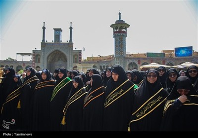 دسته عزای خادمان کریمه اهل بیت(س) در روز شهادت امام رضا(ع)