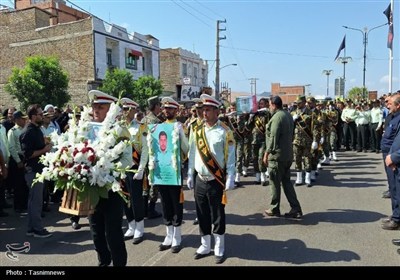 وداع جانسوز با شهید مدافع وطن "حسن تولی"