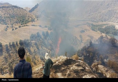 نبرد 24 ساعته با شعله‌ها در دل کوهستان
